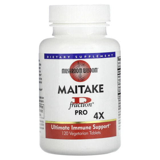 БАД Mushroom Wisdom Maitake D-Fraction Pro 4X 120 таблеток