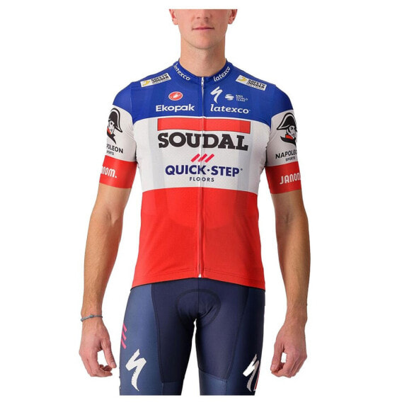 CASTELLI Competizione French Champion Soudal Quick-Step 2023 short sleeve jersey