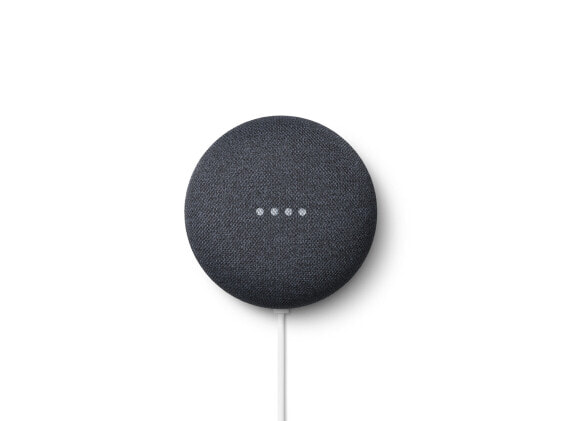 Беспроводная колонка Google Nest Mini - Google Assistant - Round - Антрацит - Chromecast - Android - iOS - 4 см