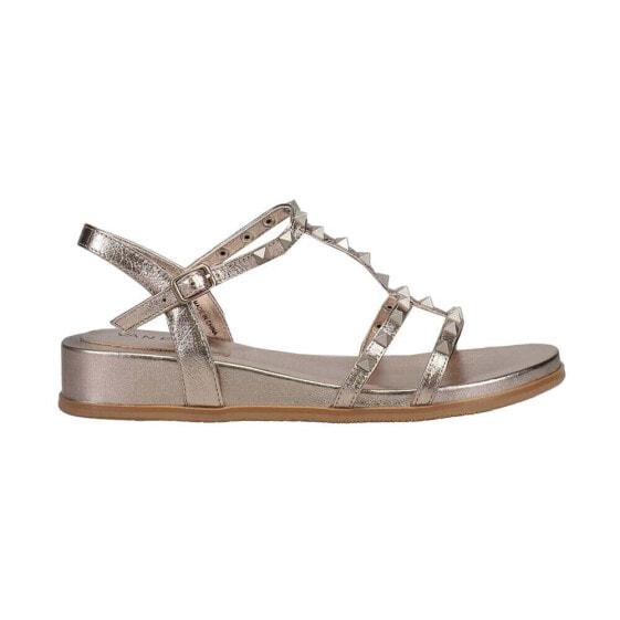 VANELi Nelina Stud Demi Metallic Wedge Womens Silver Casual Sandals NELINA-3126