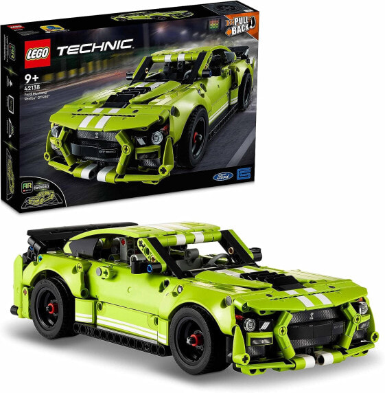 LEGO Technic Ford Mustang Shelby GT500, Modellauto-Bausatz, Spielzeugauto, Rennauto für Kinder und Teenager mit AR-App und Rückziehmotor 42138