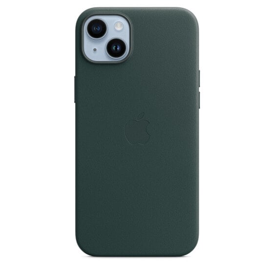 Чехол из кожи для Apple iPhone 14 Plus с технологией MagSafe - Зеленый лесной - Apple - iPhone 14 Plus - 17 см (6,7") - Зеленый