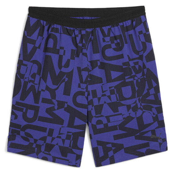 Puma Energy Graphic 7 Inch Stretch Woven Athletic Shorts Mens Blue Casual Athlet