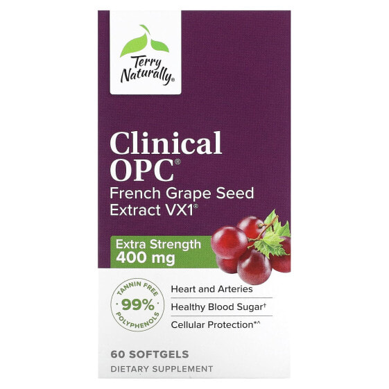 Clinical OPC, Extra Strength, 400 mg, 60 Softgels