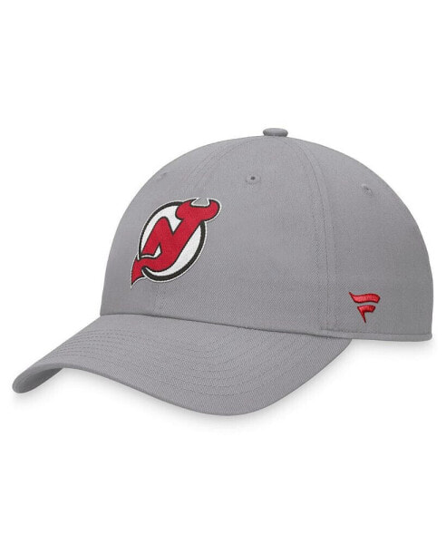 Men's Gray New Jersey Devils Extra Time Adjustable Hat