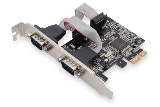 DIGITUS 2-Port Serial Interface Card, PCIe