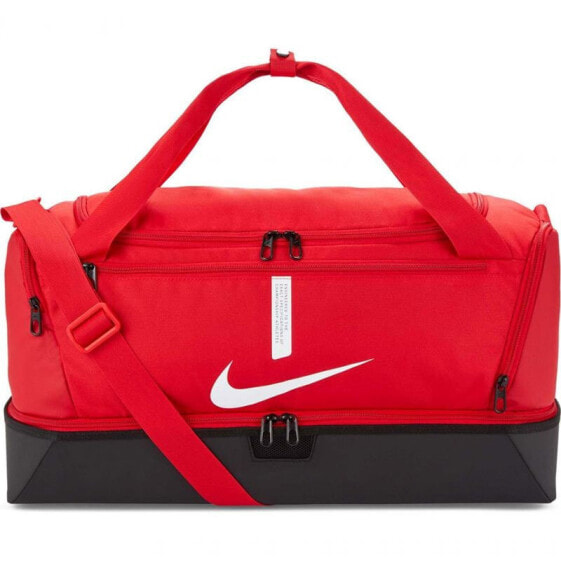 Спортивная сумка Nike Academy Team M Hardcase CU8096 657 красный черный с логотипом