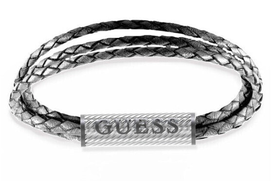 Modern genuine leather bracelet Bond Street JUMB03033JWSTGR