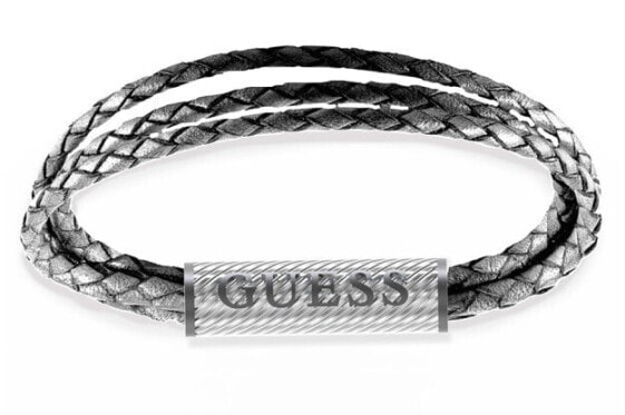 Браслет кожаный Guess Bond Street JUMB03033JWSTGR