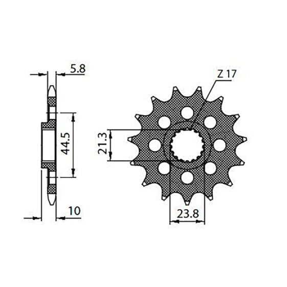 SUNSTAR SPROCKETS 520 Pitch 3A314 Steel Front Sprocket