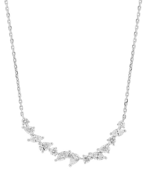 EFFY Collection eFFY® Diamond Multi-Cut 18" Collar Necklace (1-1/8 ct. t.w.) in 14k White Gold