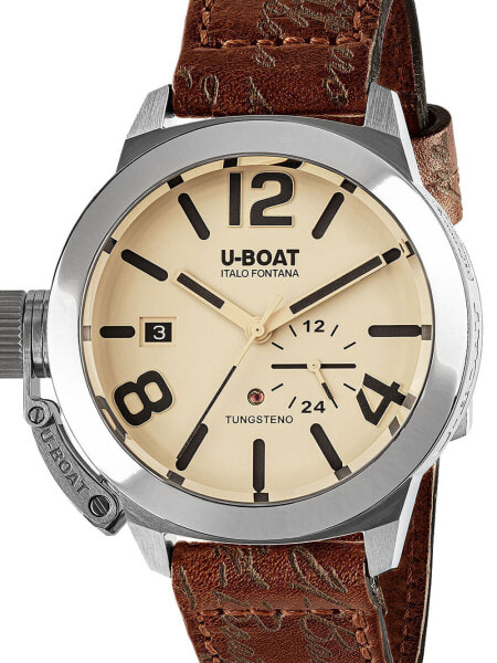 Часы U-Boat 8892 Classico Tungsteno Beige Automato 42mm