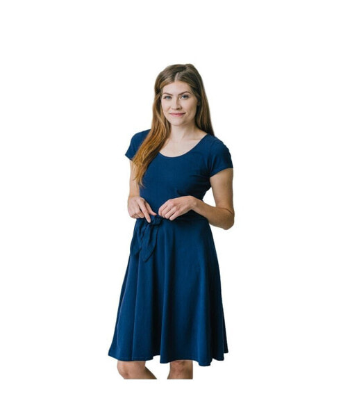 Women's Tie-Waist Knit Dress