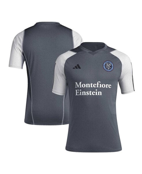 Men's Gray New York City FC 2024 AEROREADY Training Jersey