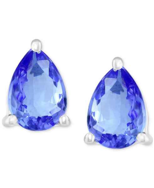 EFFY® Tanzanite Pear Stud Earrings (1-1/6 ct. t.w.) in Sterling Silver