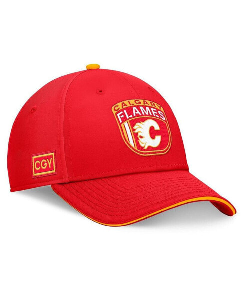 Men's Red Calgary Flames 2024 NHL Draft Flex Hat