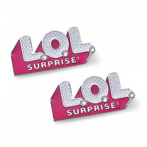 Серьги LOL Surprise! Pink Peck  LOL Logo L2012STLOL