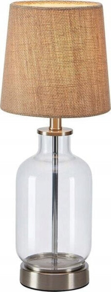 Lampka biurkowa Markslojd Markslojd Costero 108693 lampa stołowa lampka 1x40W E14 beżowa/przezroczysta