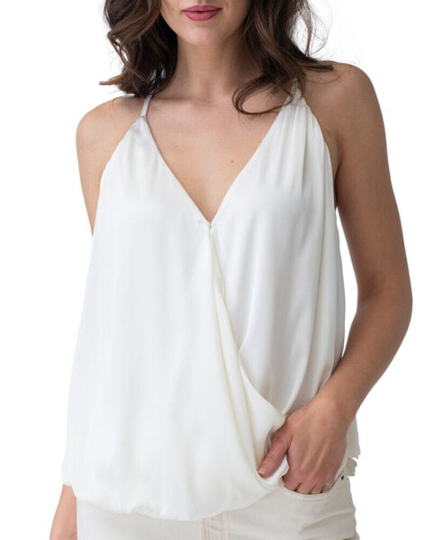 Women's Twist-Front V-Neck Top