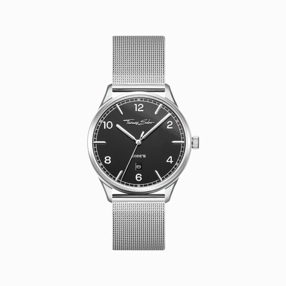 Часы THOMAS SABO Code TS серебро черные WA0339-201-203-40 ММ