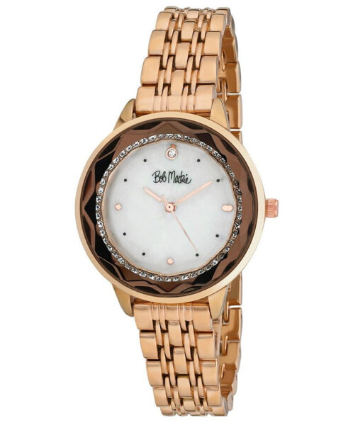 Часы Bob Mackie Quartz Rose Gold 34mm