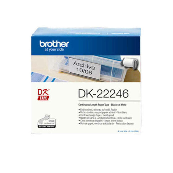 Этикетки для принтера Brother DK22246 Белый Чёрный