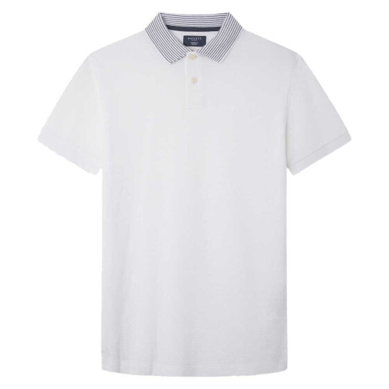 HACKETT Texture Knit short sleeve polo