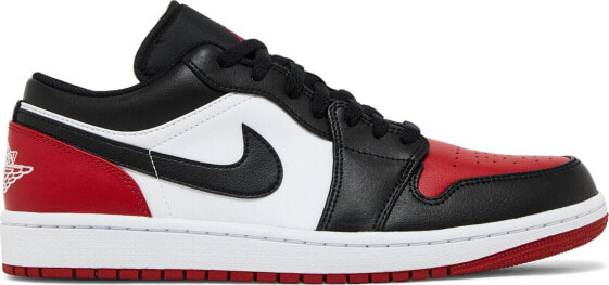 [553558-161] Mens Air Jordan Retro 1 Low 'Bred Toe 2.0'