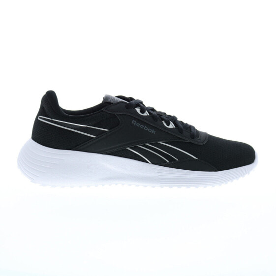 Reebok Lite 4 Mens Black Canvas Lace Up Athletic Running Shoes