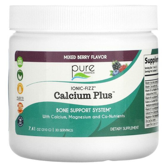 Витамины Pure Essence Ionic-Fizz Calcium Plus (Малиновый лимонад), 420 г