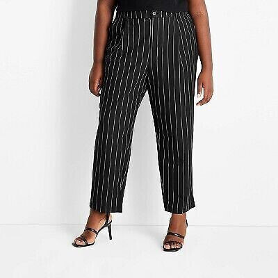 Women's Plus Size Mid-Rise Front Pleated Pants - Future Collective with Kahlana