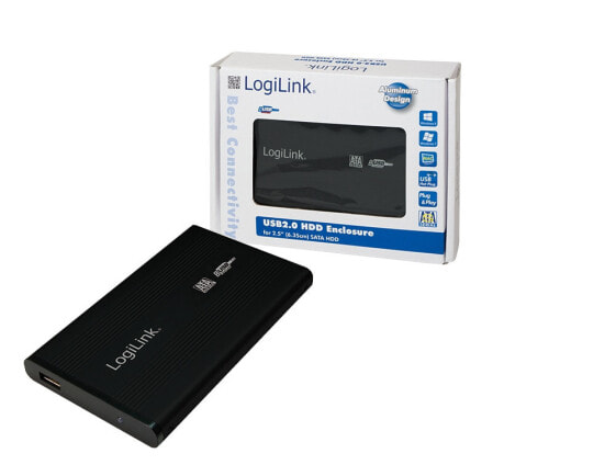 Корпус для внешних жестких дисков LogiLink UA0041B - 2.5" - Serial ATA - Черный