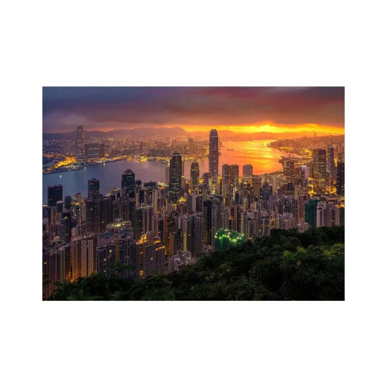 Puzzle Sie Hongkong bei Sonnenaufgang