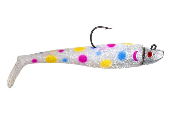 Al Gag's Lures Whip-It Fish Rigged, (1 Head/2 Tails), Bunker