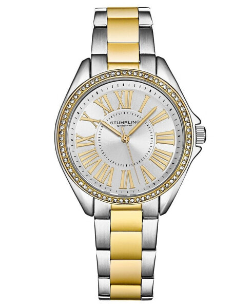 Women's Symphony Two-Tone Stainless Steel, Silver-Tone Dial, 45mm Round Watch