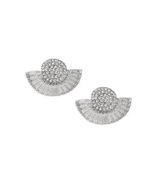 Women's Embellished Fan Drop Earrings