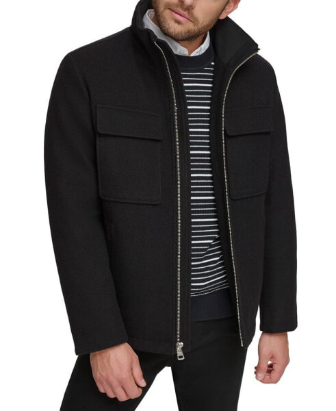 Men's Hipster Full-Zip Jacket with Zip-Out Hood