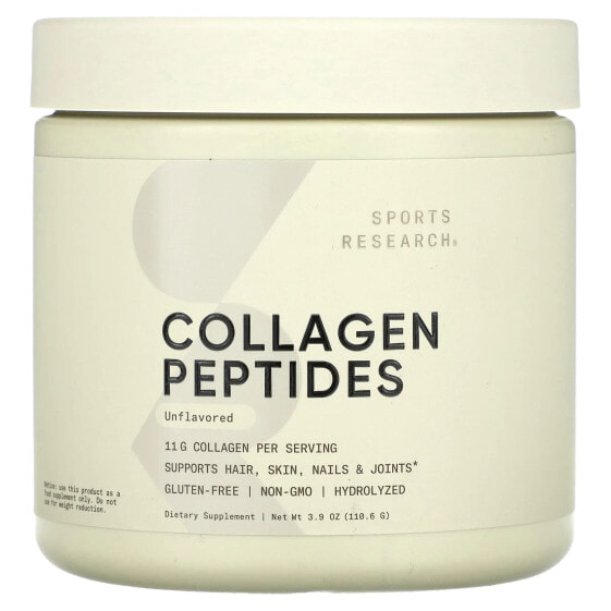 Collagen Peptides, Unflavored, 3.9 oz (110.6 g)