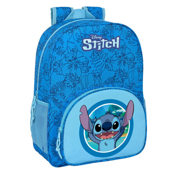 Школьный рюкзак Stitch Синий 33 x 42 x 14 cm