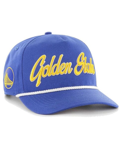 Men's Royal Golden State Warriors Overhand Logo Hitch Adjustable Hat