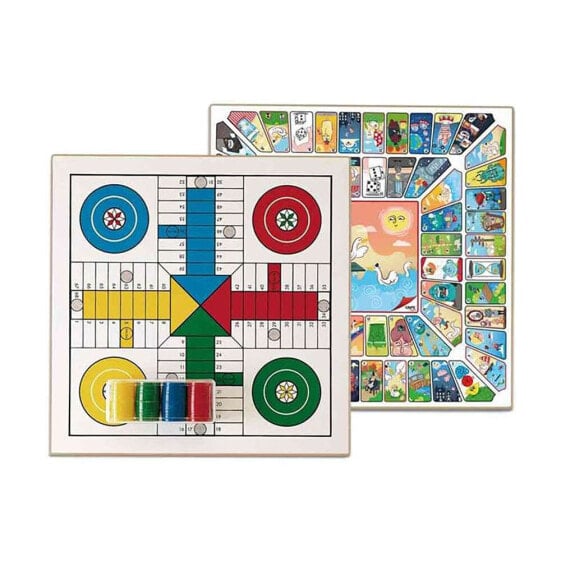 CAYRO Parchis 4 And Oca Board 33x33 cm With Accessories Board Game