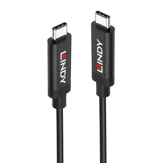 Lindy 3m USB 3.1 Gen 2 C/C Active Cable - 3 m - USB C - USB C - USB 3.2 Gen 2 (3.1 Gen 2) - 10000 Mbit/s - Black