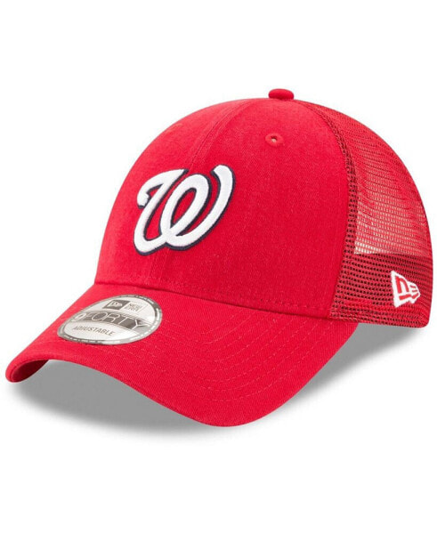 Washington Nationals Trucker 9FORTY Adjustable Snapback Cap