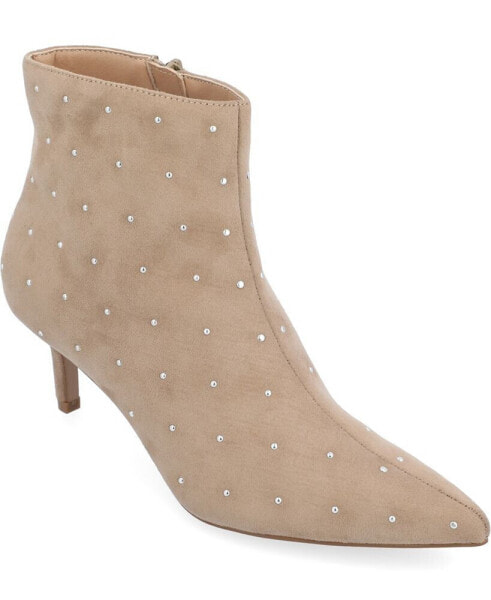 Women's Rossia Studded Pointed Toe Booties