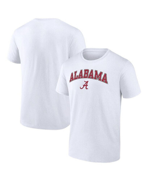 Men's White Alabama Crimson Tide Campus T-shirt