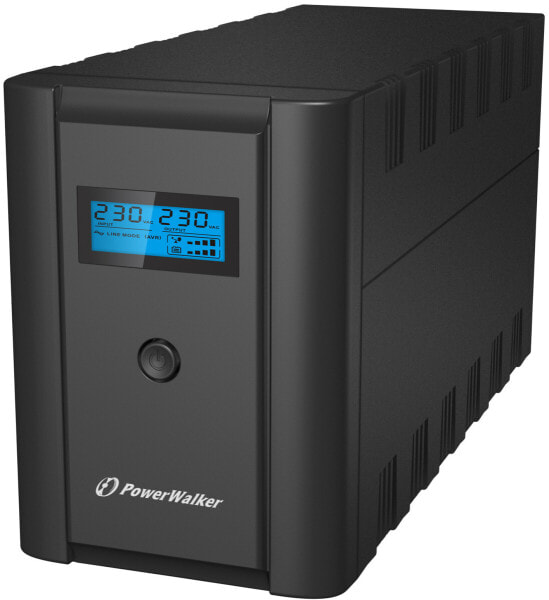 Источник бесперебойного питания BlueWalker VI 2200 LCD/FR, Double-conversion, 2.2 kVA, 1200 W, Sine, 170 V - 180 V