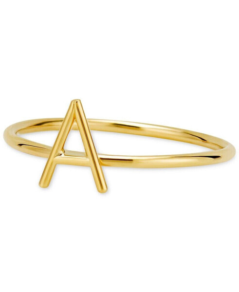 Amelia Initial Monogram Ring in 14k Gold