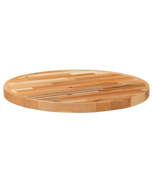 Round Butcher Block Style Table Top - Restaurant Table Top
