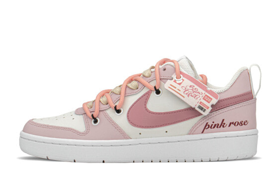 Кроссовки Nike Court Borough FZBB GS Бело-Розовые