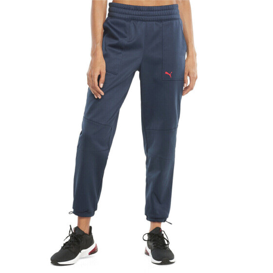 Puma Power Fleece Training Joggers Womens Blue Casual Athletic Bottoms 520956-66